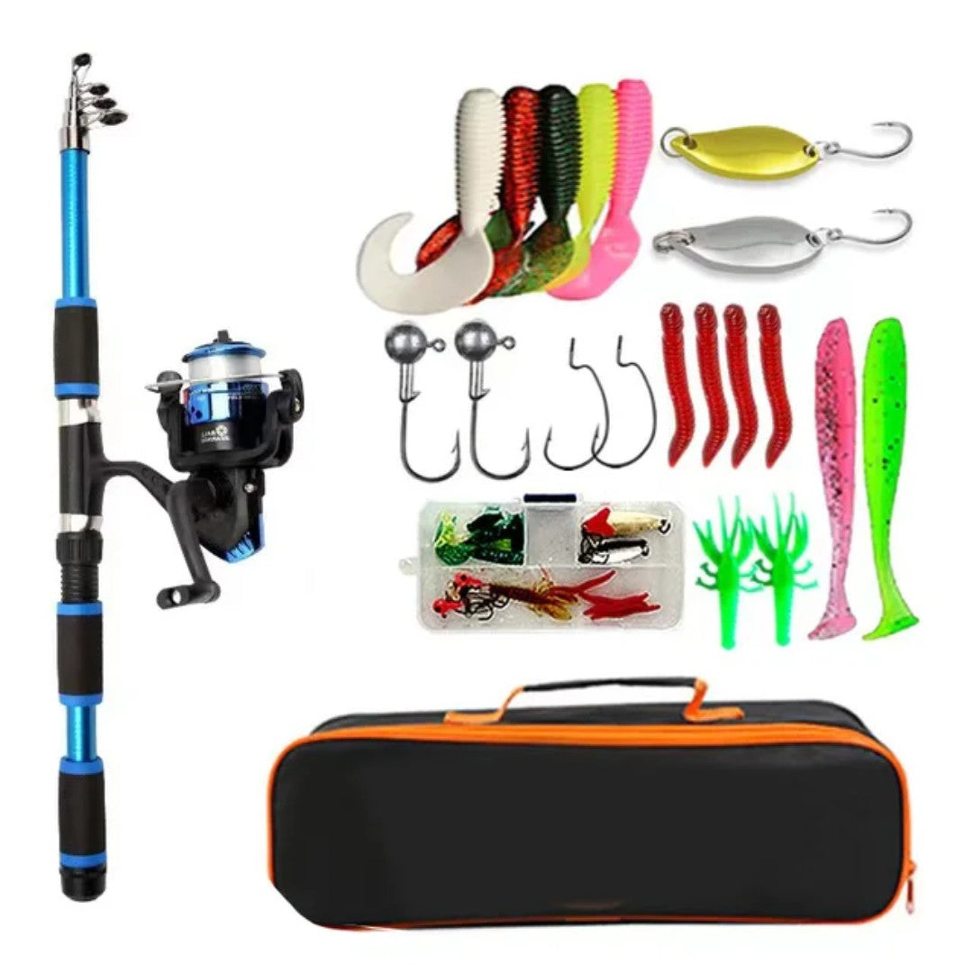 Fishing Rod Set – Telescopic Rod & Reel Combo Kit