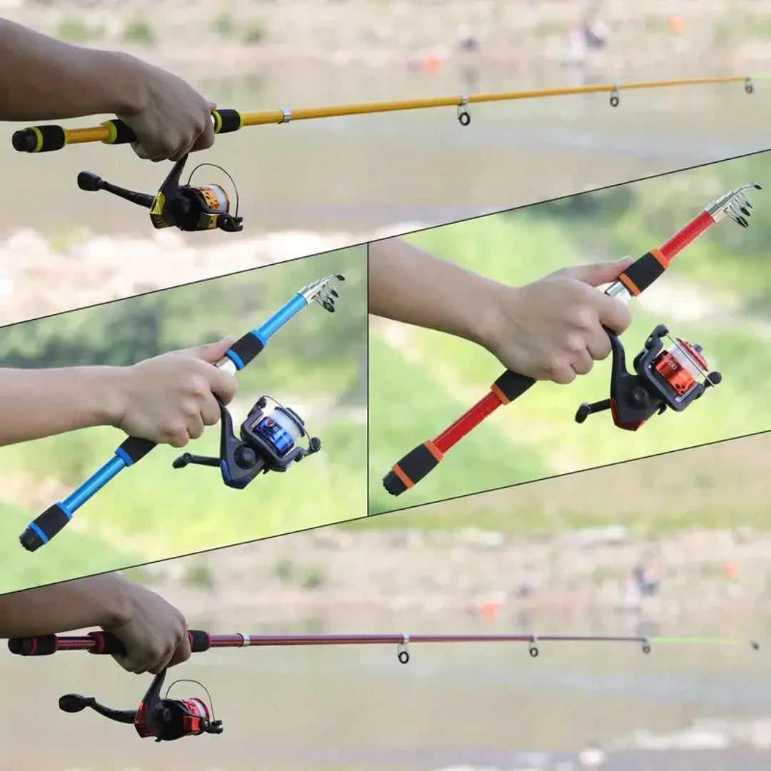 Fishing Rod Set – Telescopic Rod & Reel Combo Kit