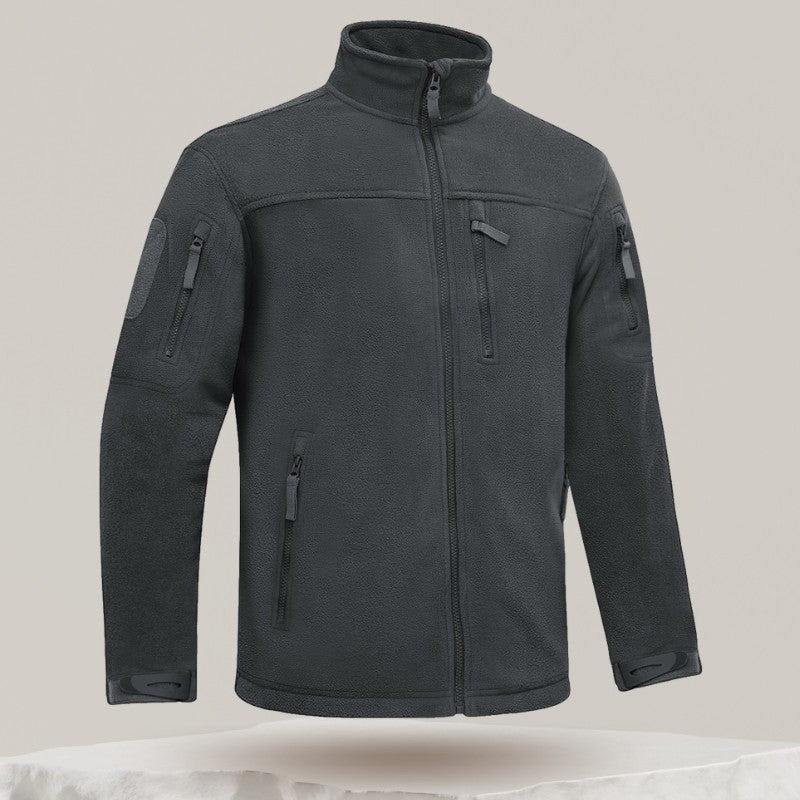 Fleece Jacket – Men's Warm Outdoor Hiking Fleece – Grey