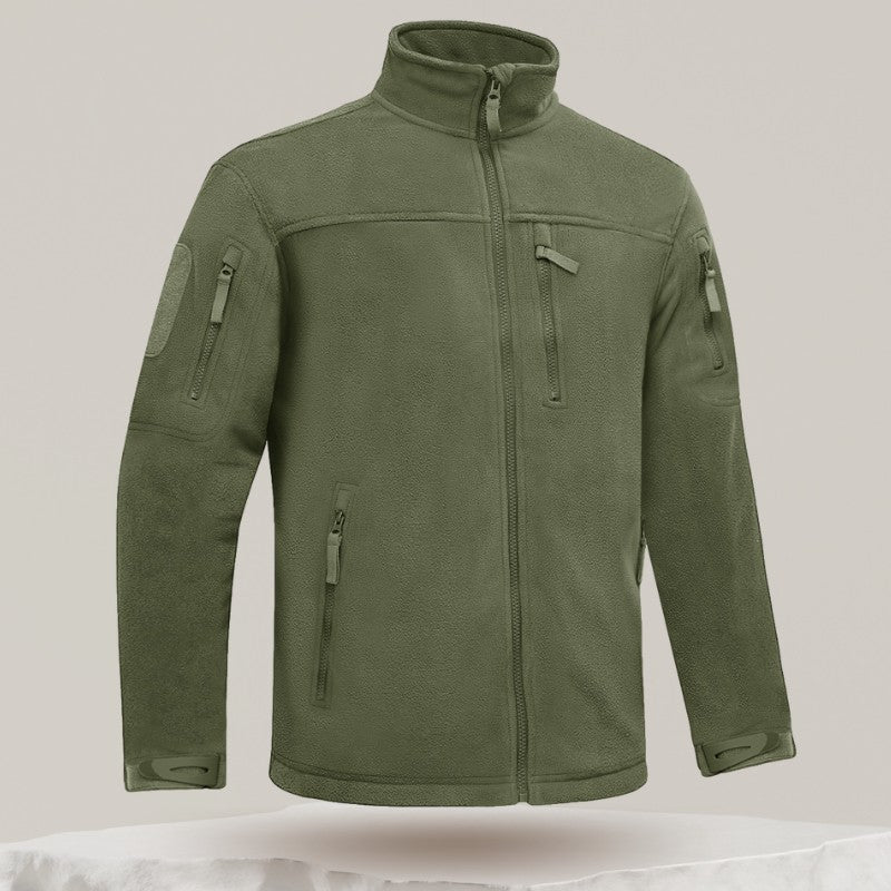 Fleece Jacket – Men's Warm Outdoor Hiking Fleece – Khaki