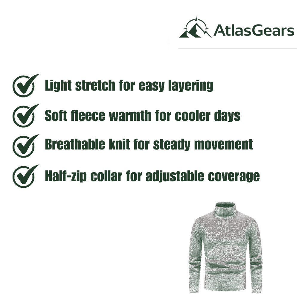Fleece Pullover – Men's Warm Breathable Half-Zip Fleece