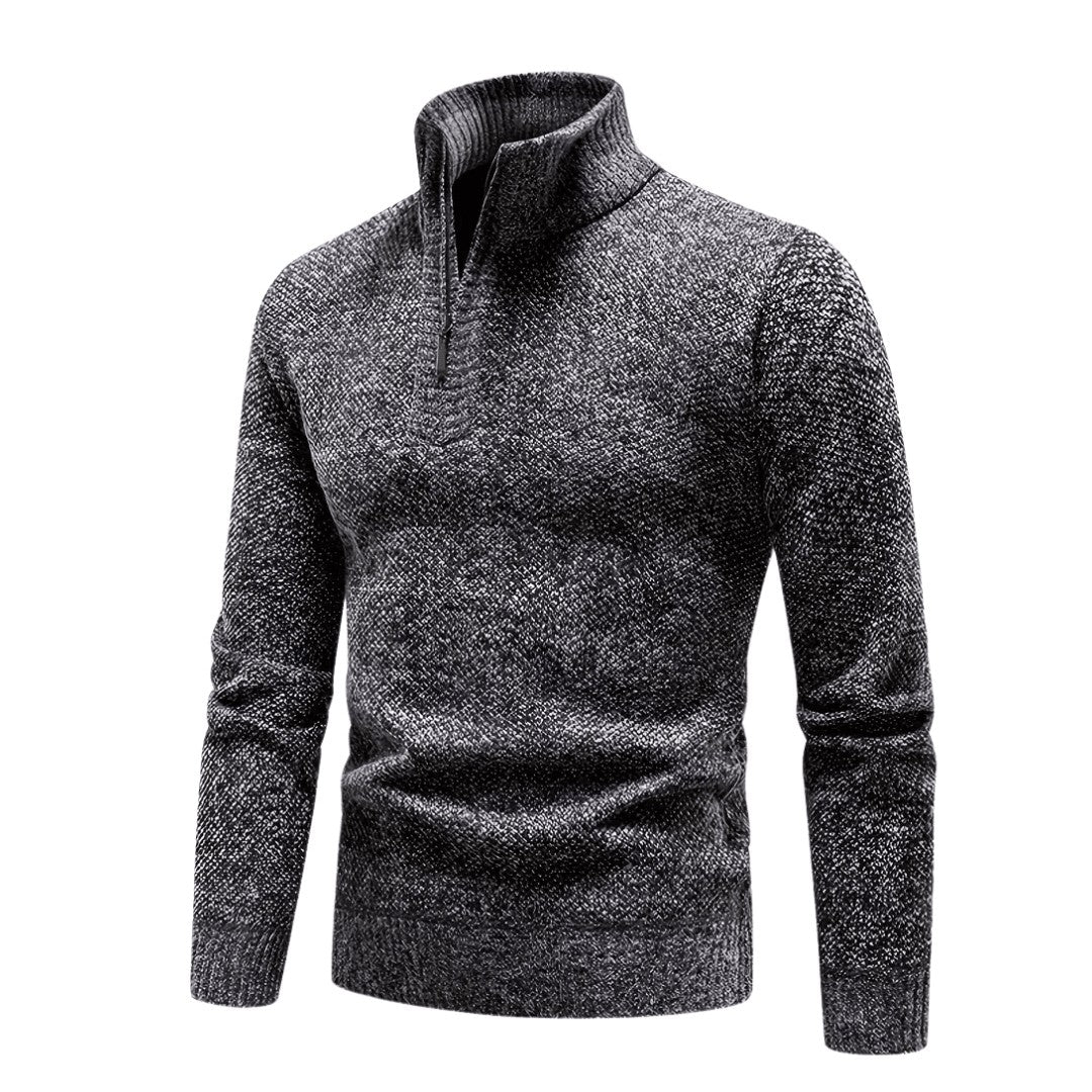 Fleece Pullover – Men's Warm Breathable Half-Zip Fleece – Dark Grey