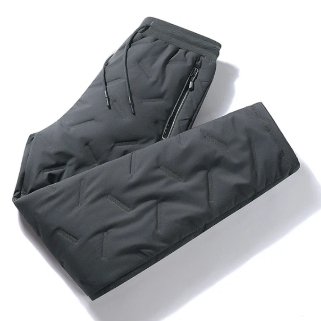 Fleece Trousers – Warm Lined Winter Outdoor Trousers – Straight Leg Grey