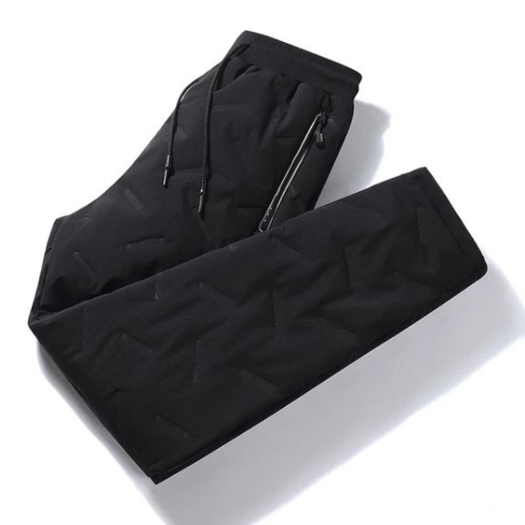 Fleece Trousers – Warm Lined Winter Outdoor Trousers – Straight Leg Black