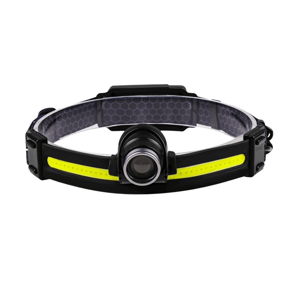 Head Torch – Rechargeable Splash-Resistant LED Headlamp – Black