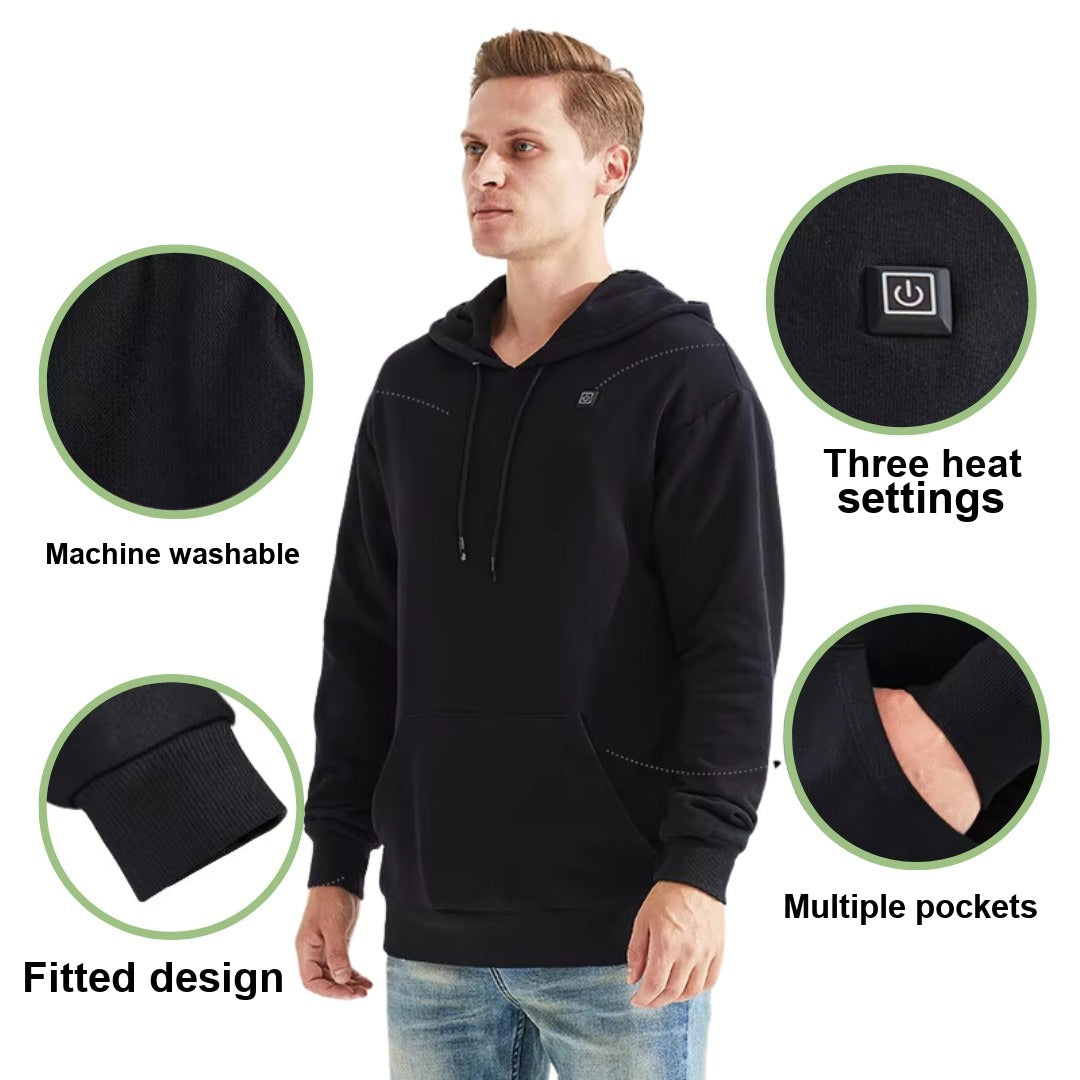 Heated Hoodie – USB Rechargeable Winter Heated Top