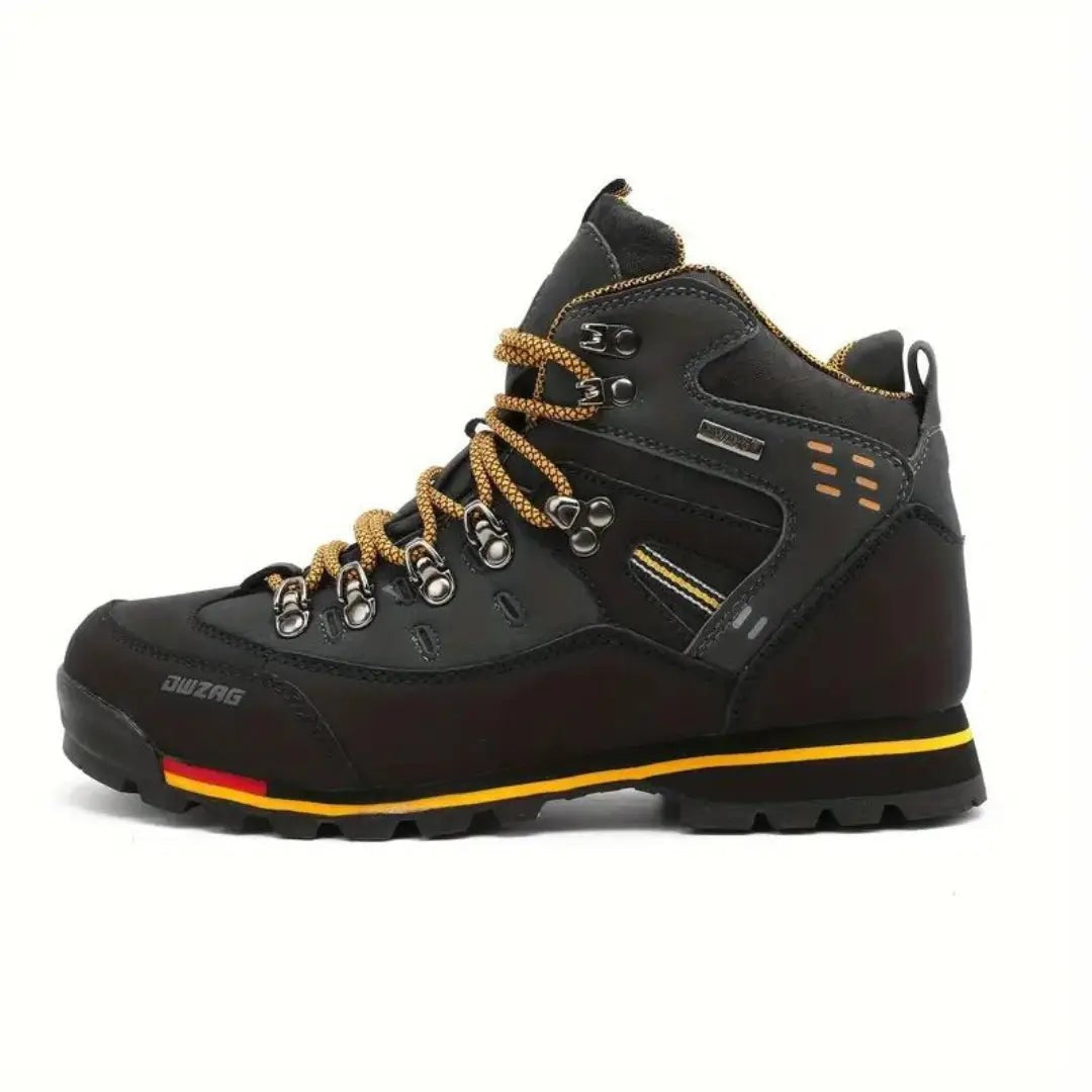 Hiking Boots – Men's High-Top Waterproof Walking Boots – Yellow