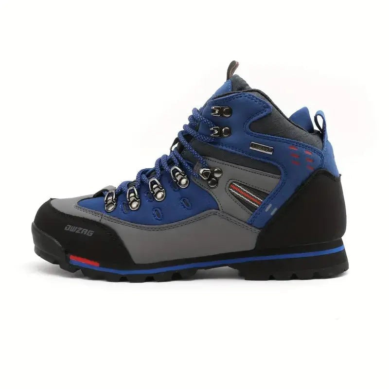 Hiking Boots – Men's High-Top Waterproof Walking Boots – Blue