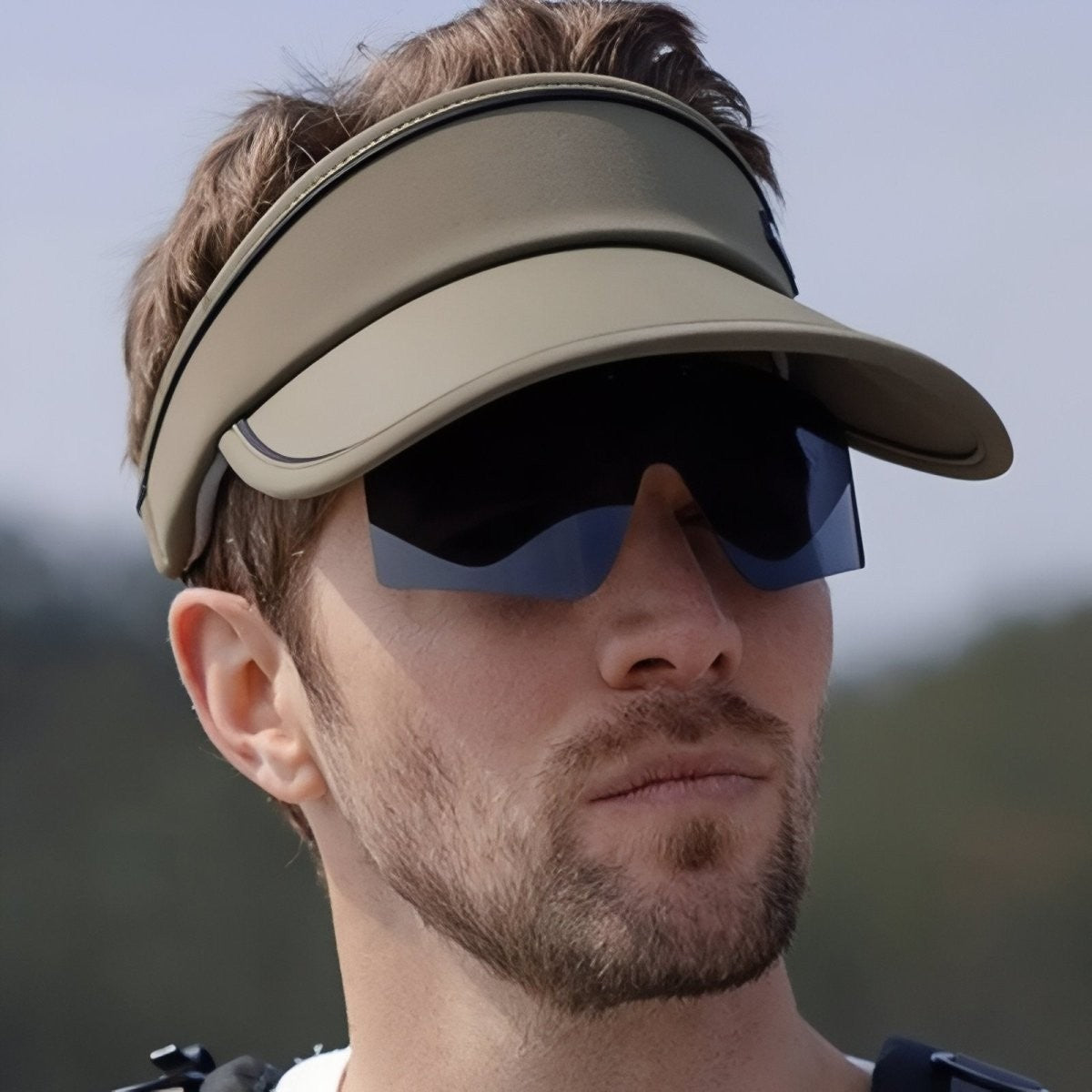 Hiking Cap – Breathable Visor with Built-In Sunglasses