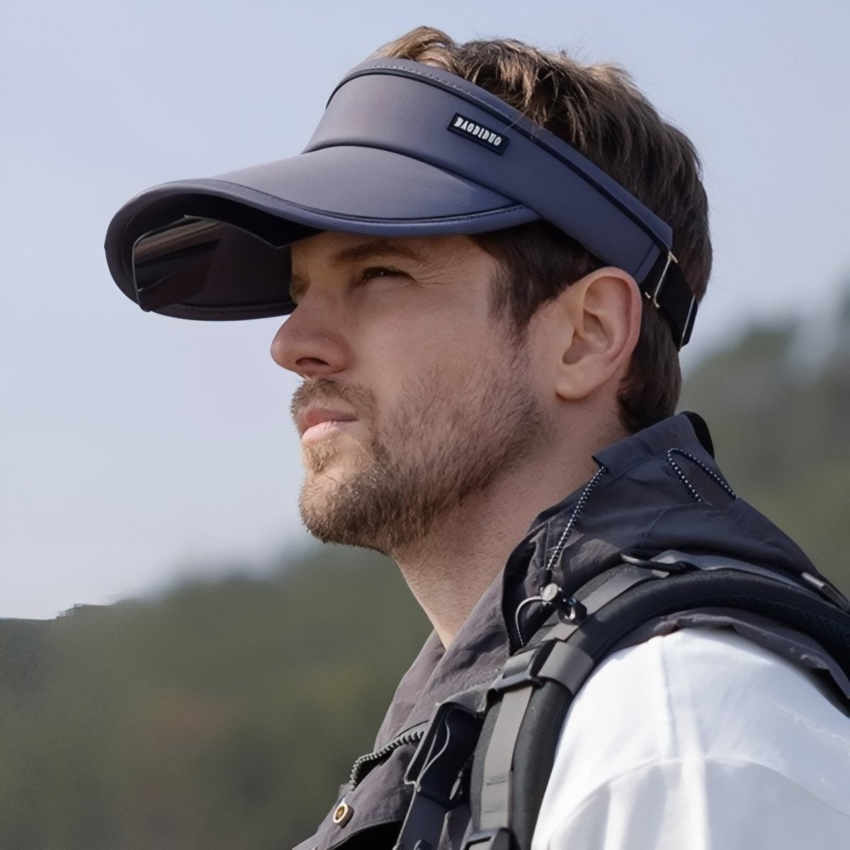 Hiking Cap – Breathable Visor with Built-In Sunglasses