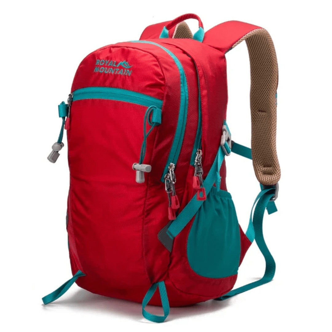Hiking Daypack – Lightweight Water-Resistant Outdoor Backpack – Red