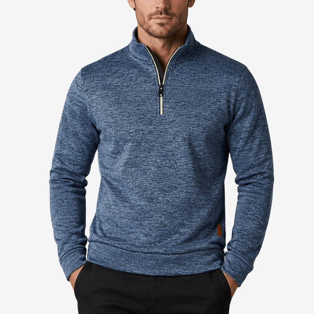 Hiking Fleece – Insulated Half-Zip Outdoor Layer – Blue