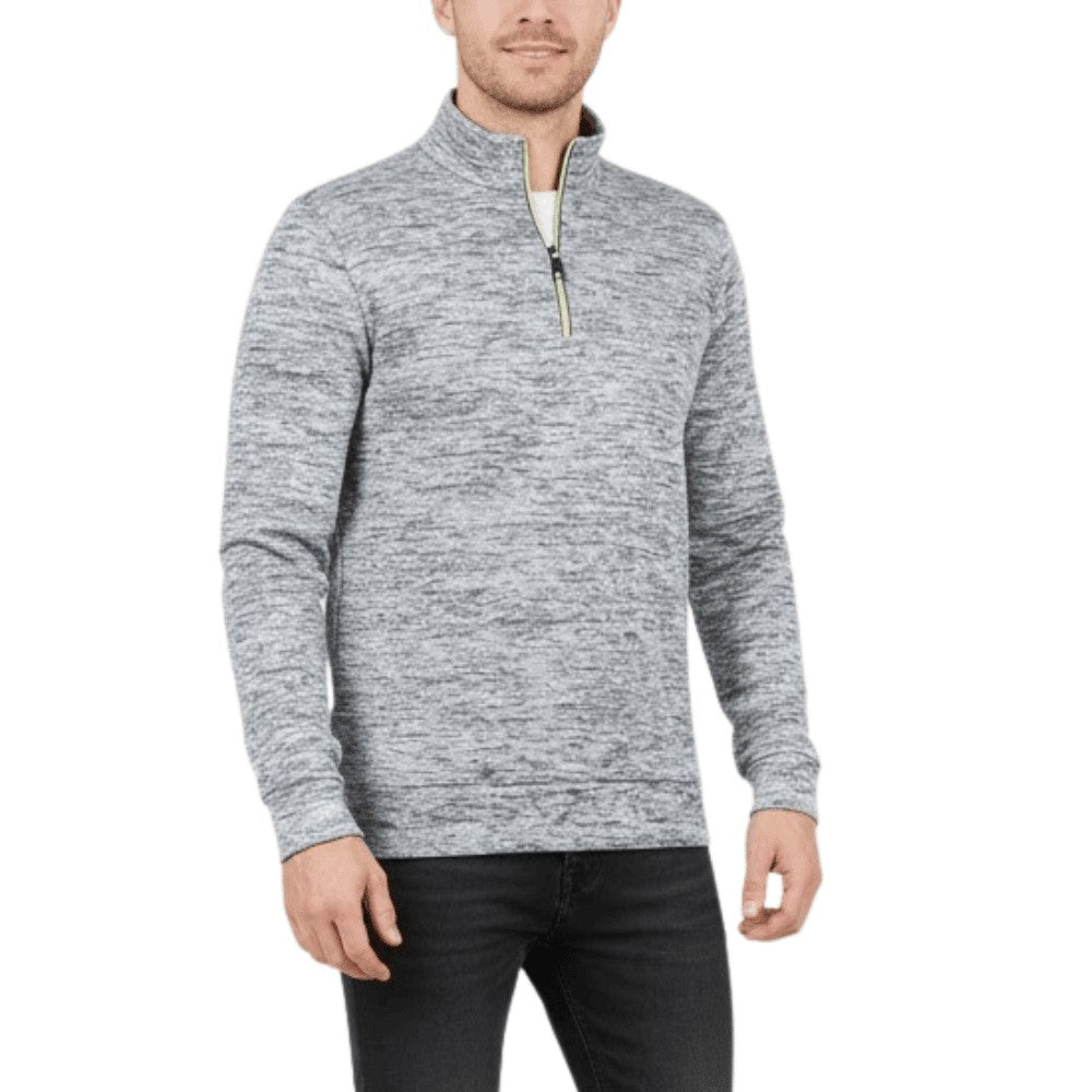 Hiking Fleece – Insulated Half-Zip Outdoor Layer – Light Grey