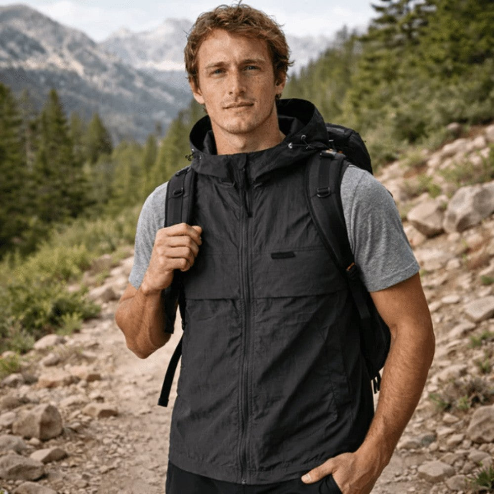 Hiking Gilet – Lightweight Hooded Sleeveless Vest