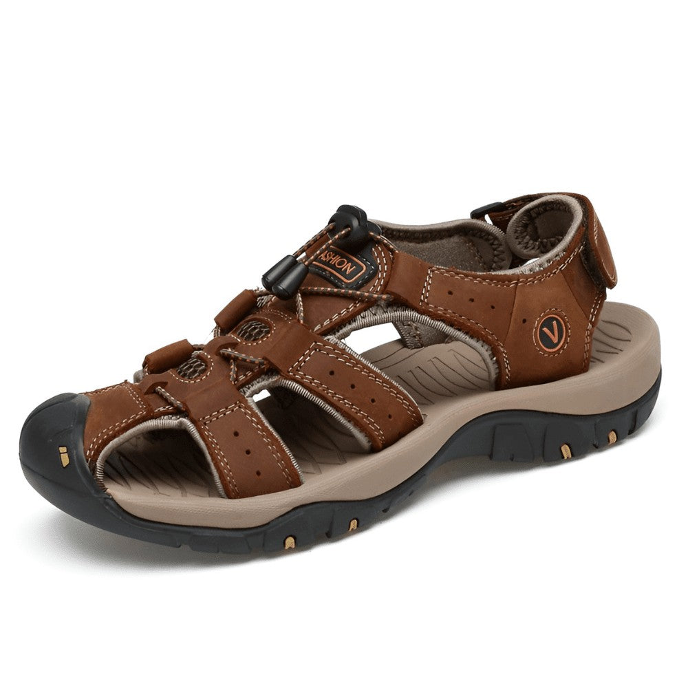 Hiking Sandals – Water-Resistant Lightweight Grip Sandals – Brown