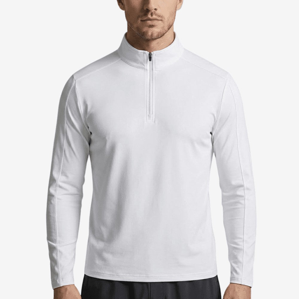 Hiking Shirt – Long-Sleeve Breathable UV Protection Top – White