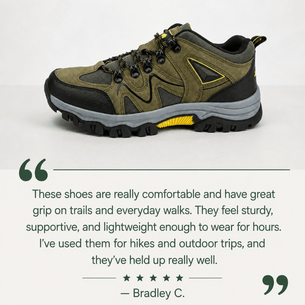 Hiking Shoes – Men's Durable Water-Resistant Trail Shoes