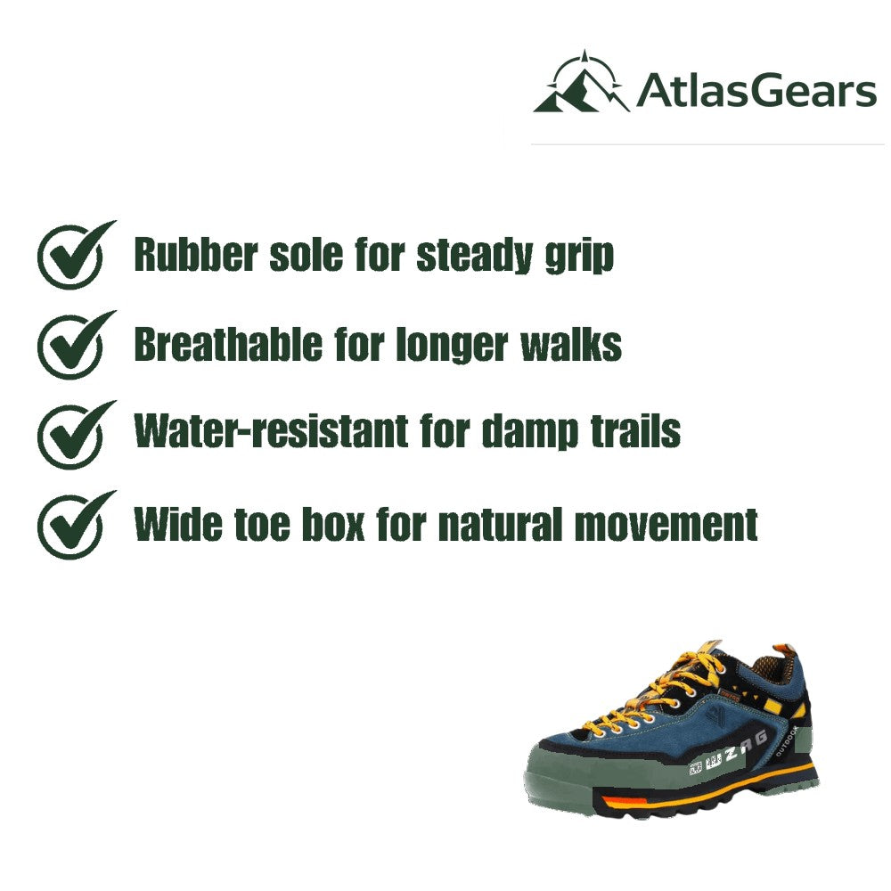 Hiking Shoes – Men's Low-Cut Water-Resistant Trail Shoes