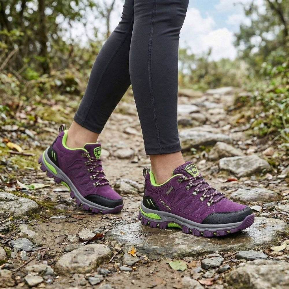 Hiking Shoes – Women's Waterproof Durable Trail Shoes – Purple