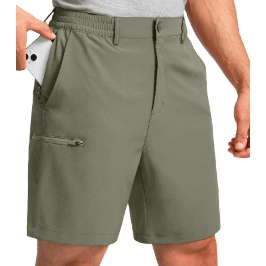 Hiking Shorts – Lightweight Water-Resistant Trail Shorts – Olive Green