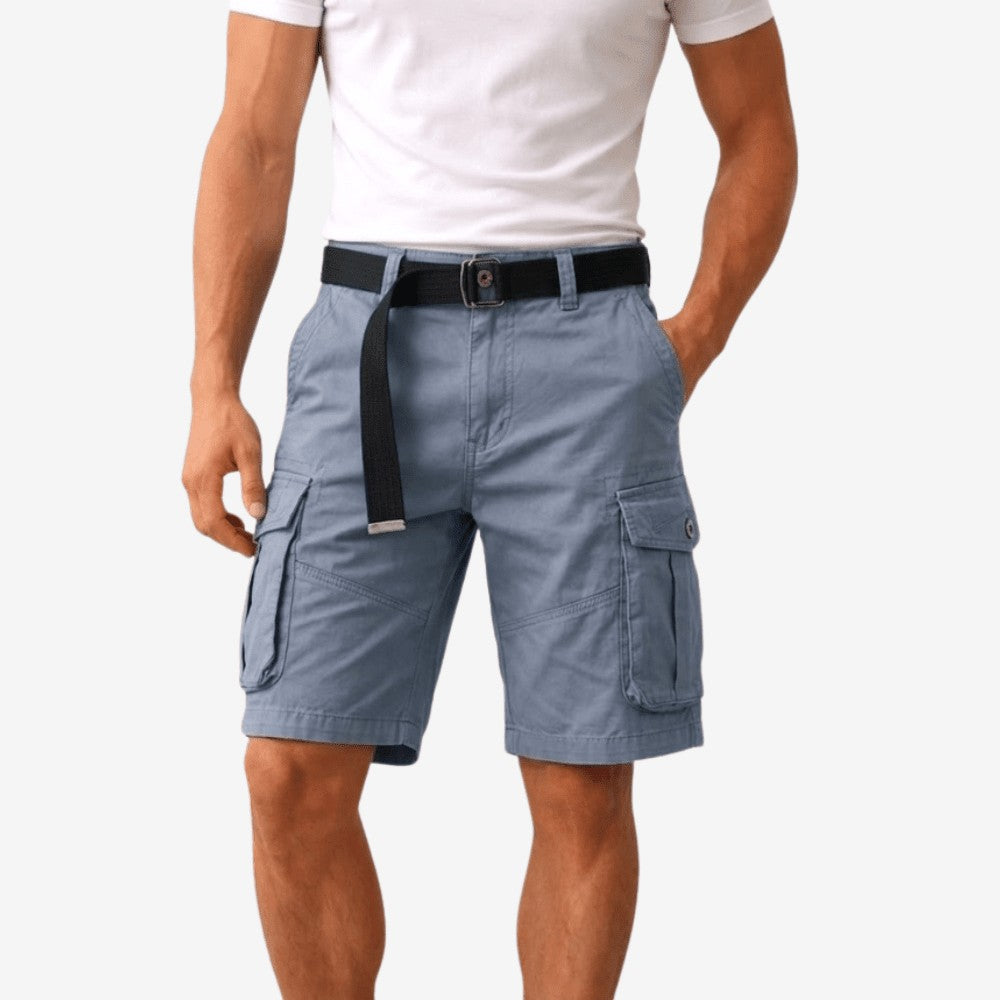 Hiking Shorts – Men's Lightweight Breathable Trail Shorts – Blue Grey
