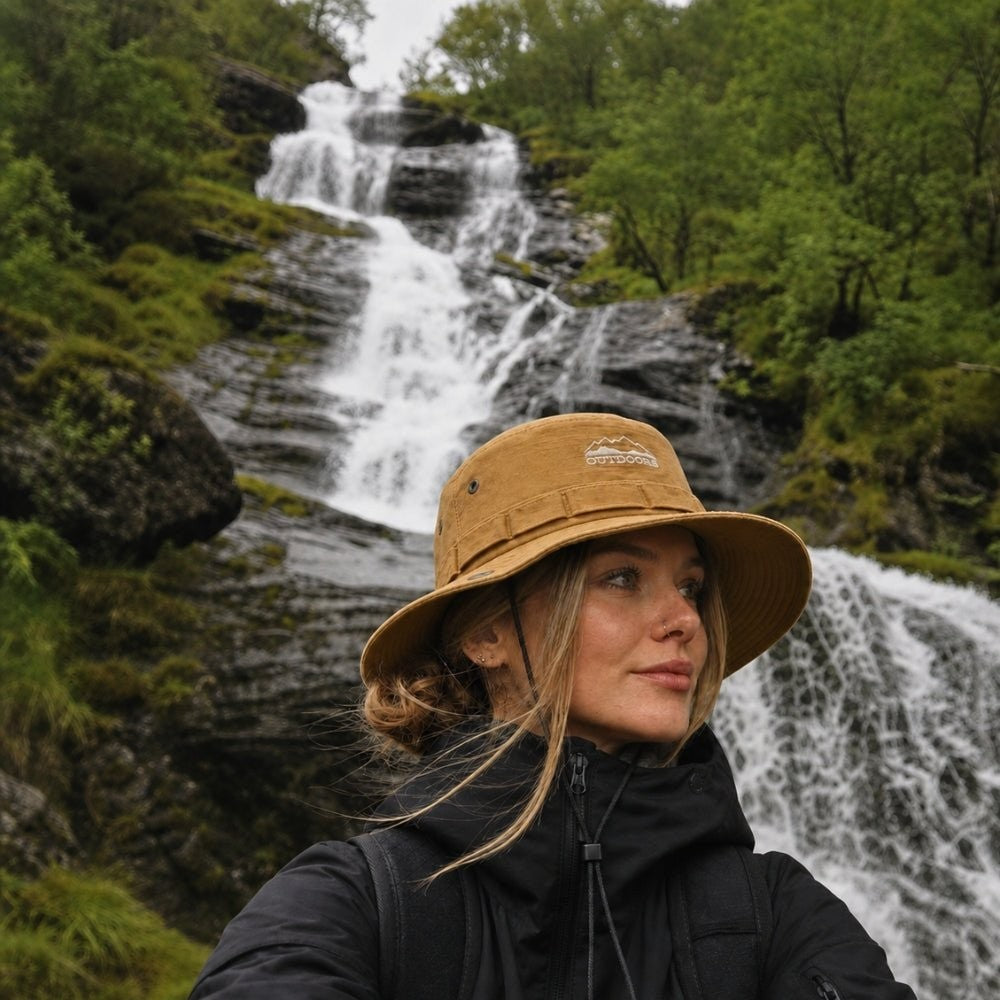 Hiking Sun Hat – Breathable 100% Cotton Packable Wide Brim