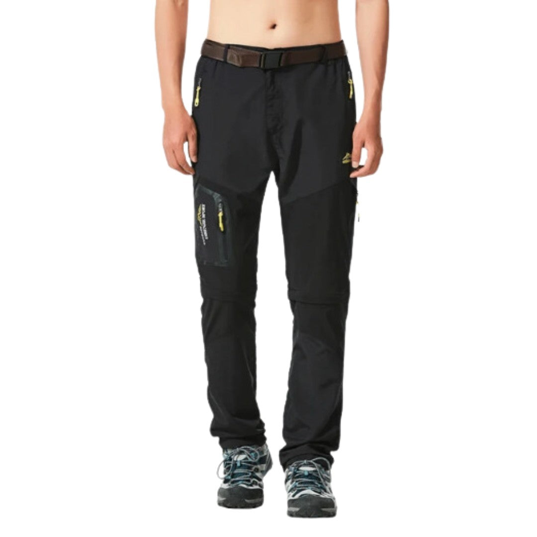 Hiking Trousers – Men's Breathable Water-Resistant Trousers – Black 1