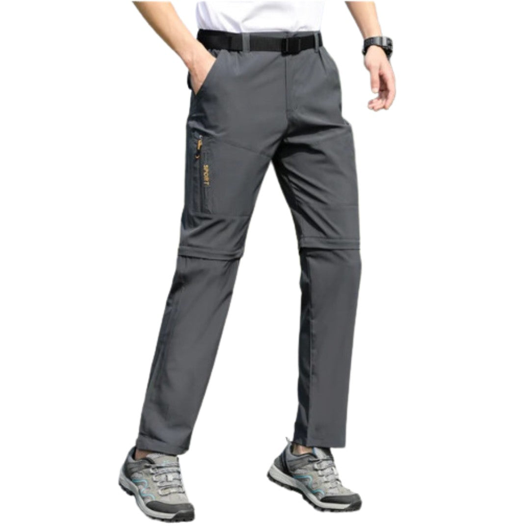 Hiking Trousers – Men's Breathable Water-Resistant Trousers – Grey