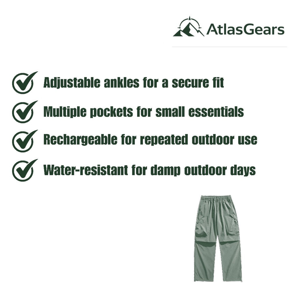 Hiking Trousers – Men's Windproof Water-Resistant Walking Trousers