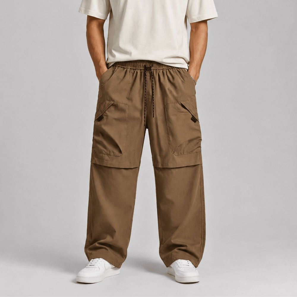 Hiking Trousers – Men's Windproof Water-Resistant Walking Trousers – Khaki