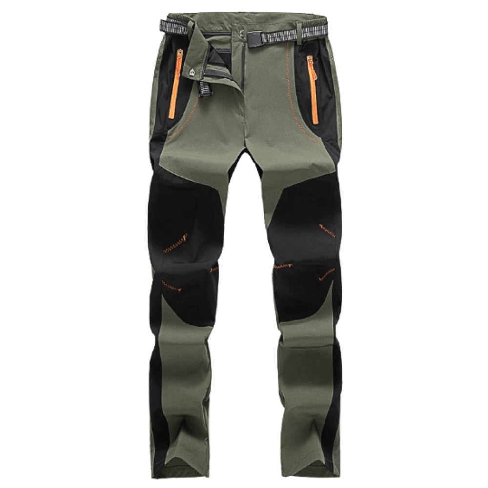 Hiking Trousers – Women's Insulated Water-Resistant Trousers – Olive Green