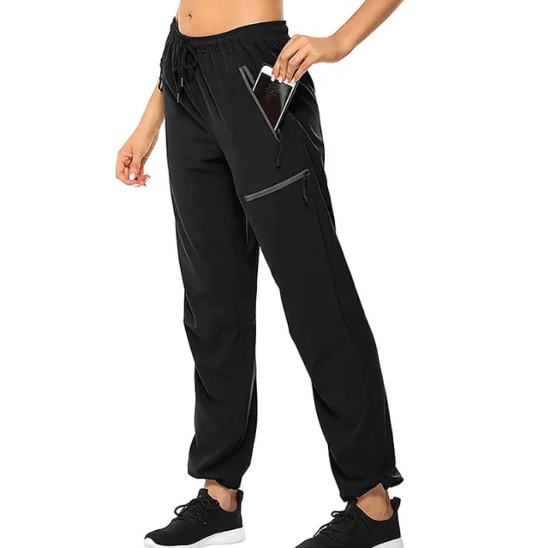 Hiking Trousers – Women's Water-Resistant Walking Trousers – Black