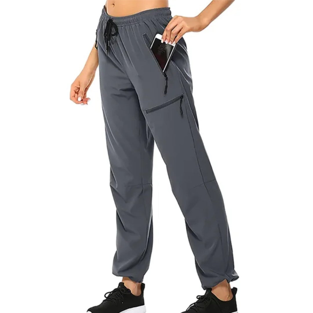 Hiking Trousers – Women's Water-Resistant Walking Trousers – Grey