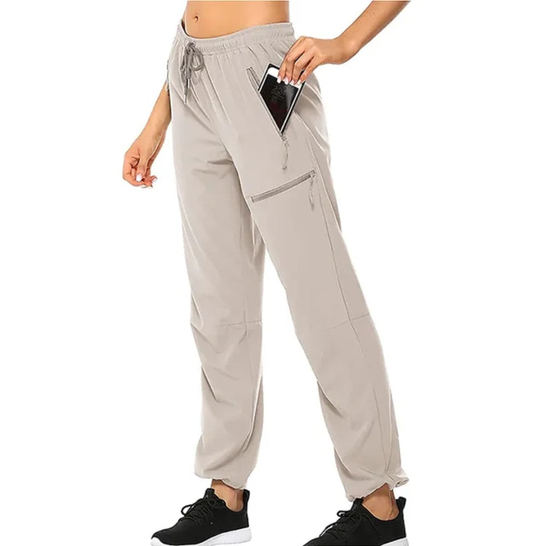Hiking Trousers – Women's Water-Resistant Walking Trousers – Khaki
