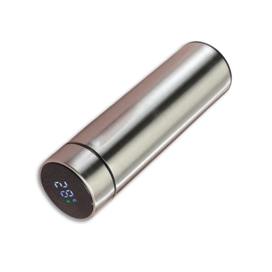 Insulated Flask – Stainless Steel Vacuum Thermos – Silver