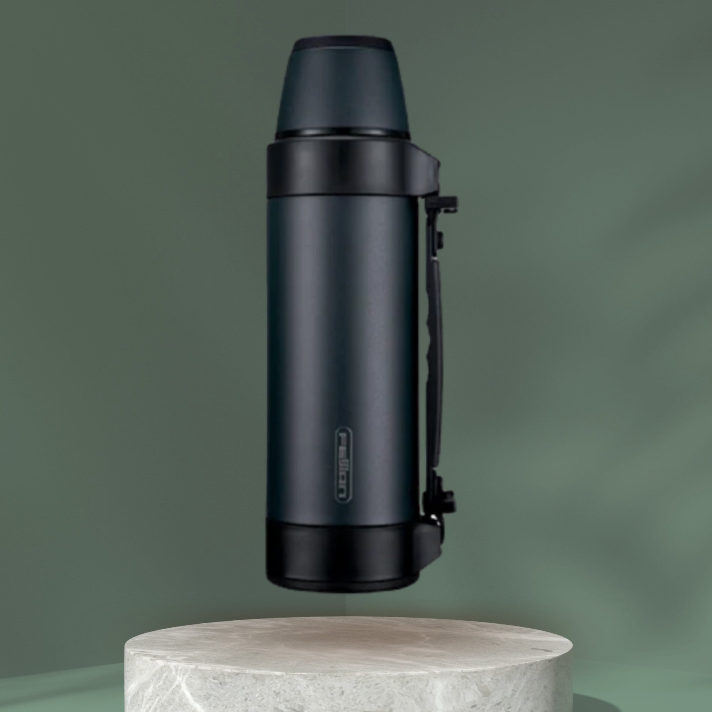 Insulated Flask – Vacuum Thermos for Hot & Cold Drinks – Black