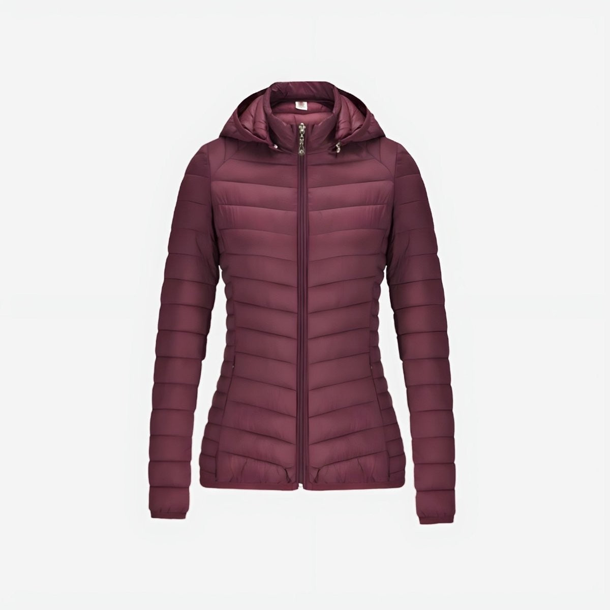 Insulated Jacket – Women's Lightweight Packable Down Layer – Burgundy