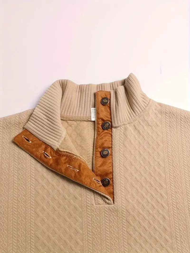 Knitted Jumper – Men's Outdoor Jumper with Patches