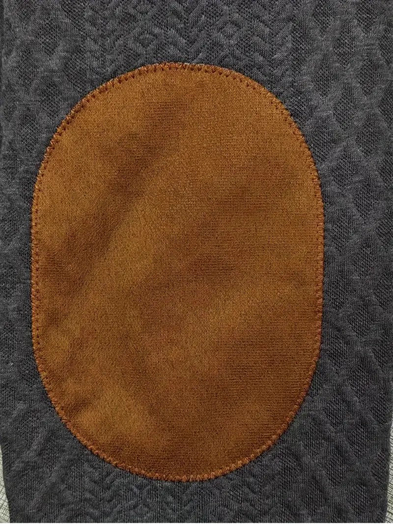 Knitted Jumper – Men's Outdoor Jumper with Patches