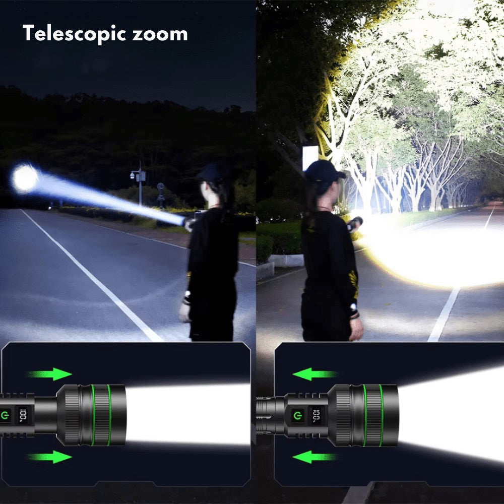 LED Torch – Rechargeable Zoomable Flashlight