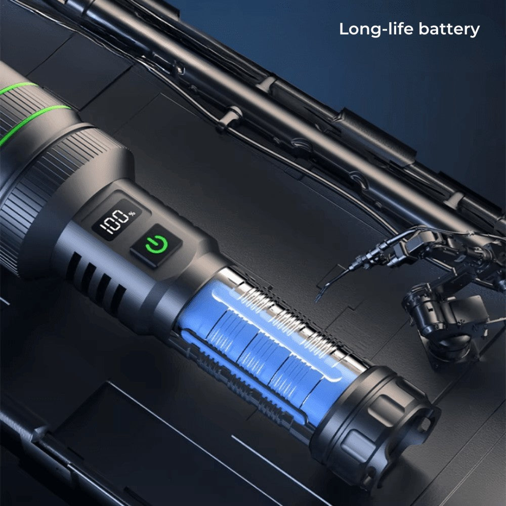 LED Torch – Rechargeable Zoomable Flashlight