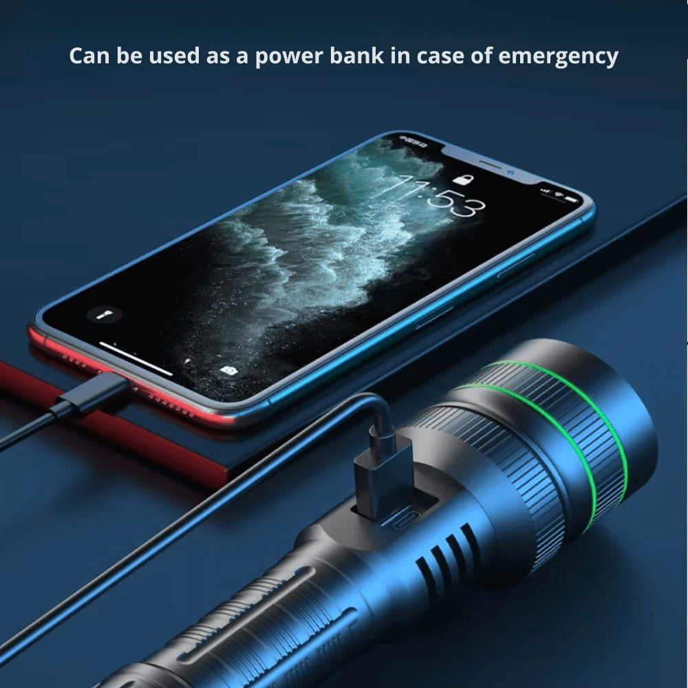 LED Torch – Rechargeable Zoomable Flashlight