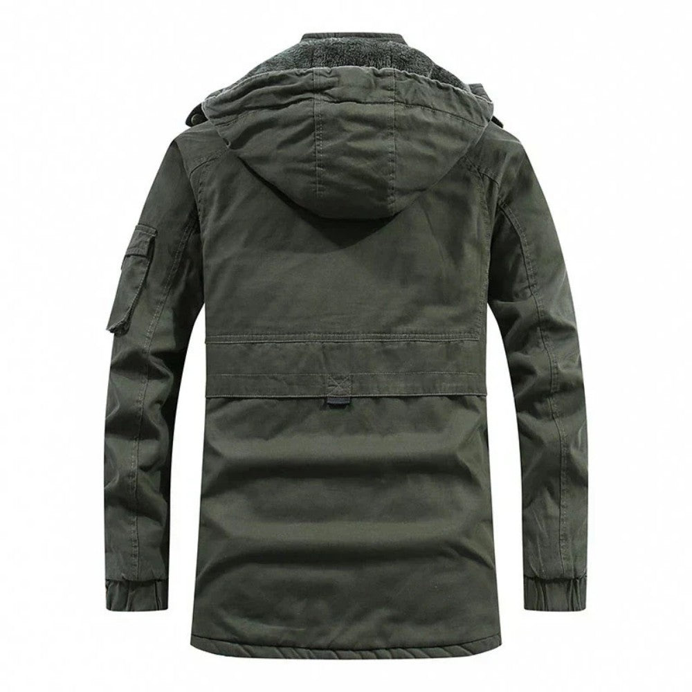 Men's Winter Coat – Fur-Lined Warm Hooded Water-Repellent Parka