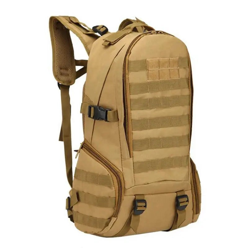 Military Backpack 35L – Waterproof MOLLE Rucksack – Brown