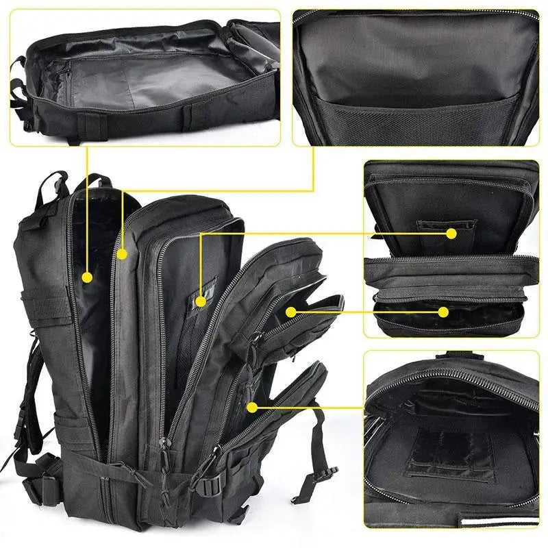 Military Backpack 50L – Large 900D Nylon Trekking Pack