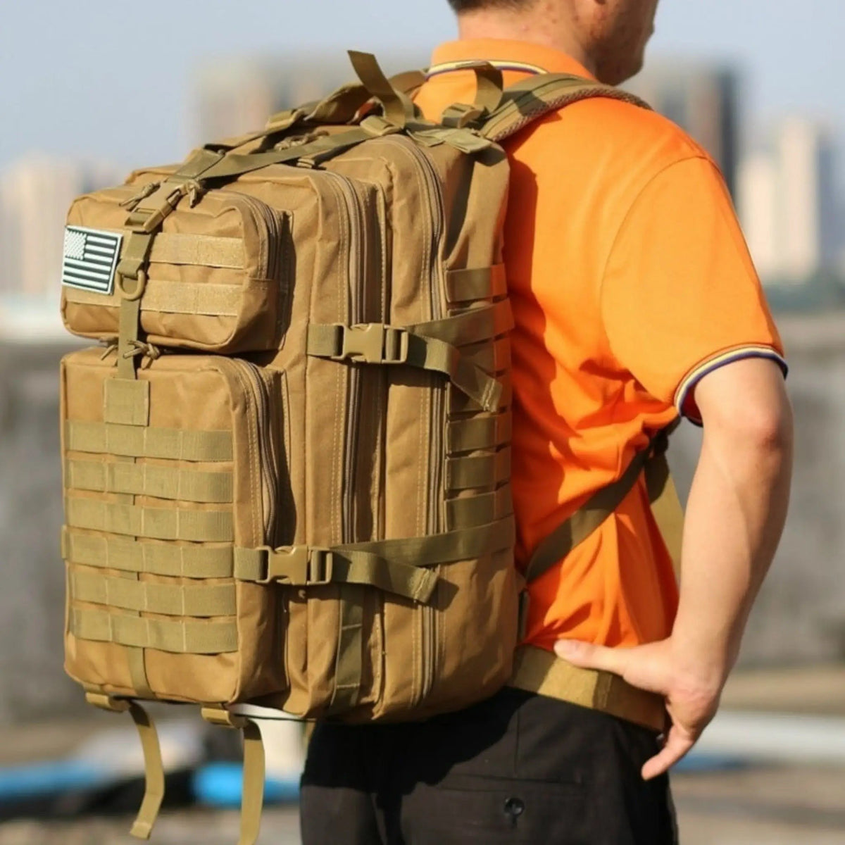 Military Travel Backpack – Ergonomic Padded Rucksack