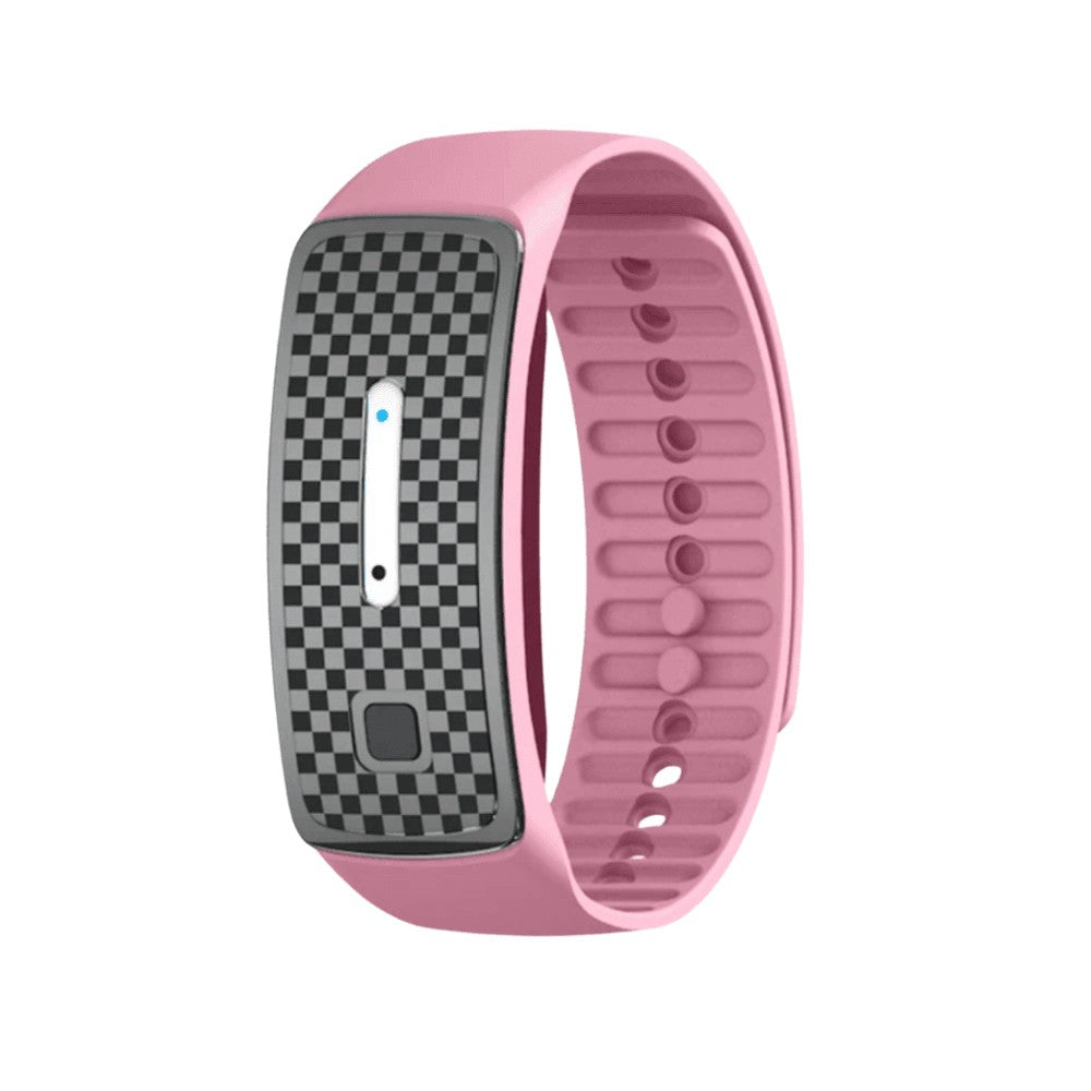 Mosquito Repellent Bracelet – Wearable Ultrasonic Bug Band – Pink
