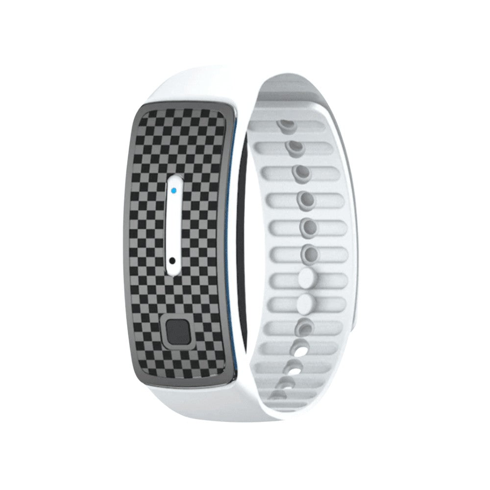 Mosquito Repellent Bracelet – Wearable Ultrasonic Bug Band – White
