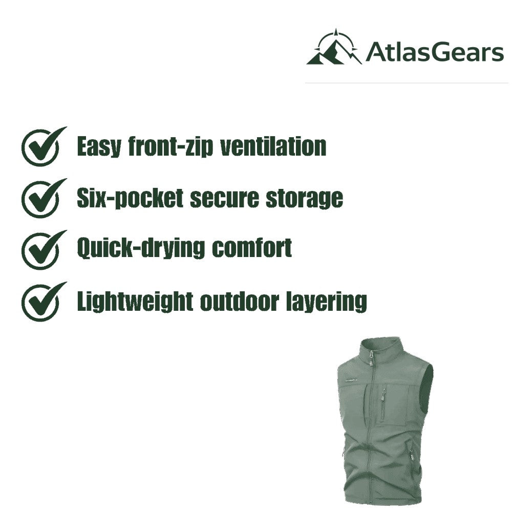Outdoor Gilet – Men's Lightweight Multi-Pocket Vest