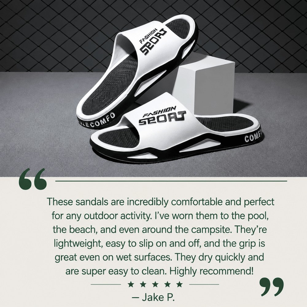 Outdoor Sandals – Men's Slip-Resistant Cushioned EVA Sandals